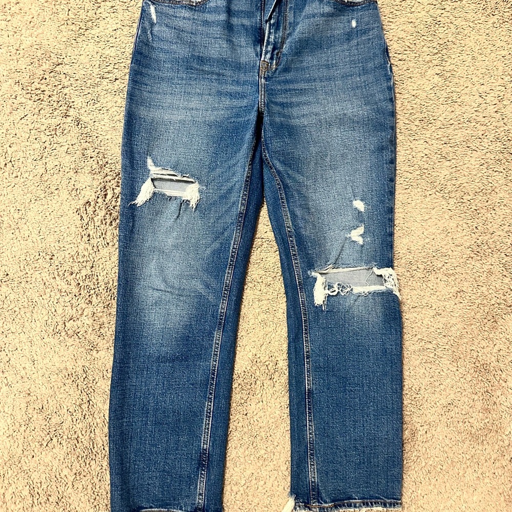 Abercrombie high rise ankle straight women’s Jeans